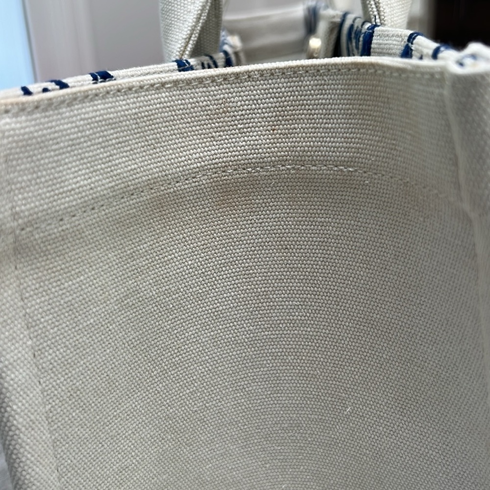 Sandro Blue and Cream “Book Tote Bag” - Picture 6 of 10